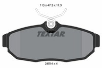 Textar 2451401 Bremsbelagsatz, Scheibenbremse FüR Ford Australien,Ford USA