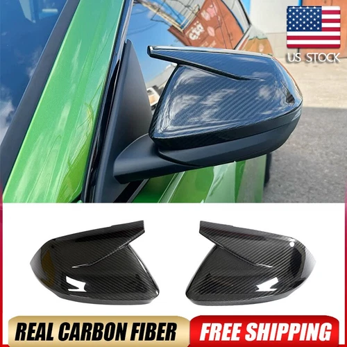 For Audi RSQ8 RS Q8 2020-23 Dry Carbon Fiber Side Wing Mirror Cover Caps Add-On