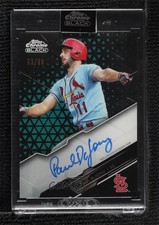 2020 Topps Chrome Black Green Refractor 53/99 Paul DeJong #CBA-PD Auto 0f5t