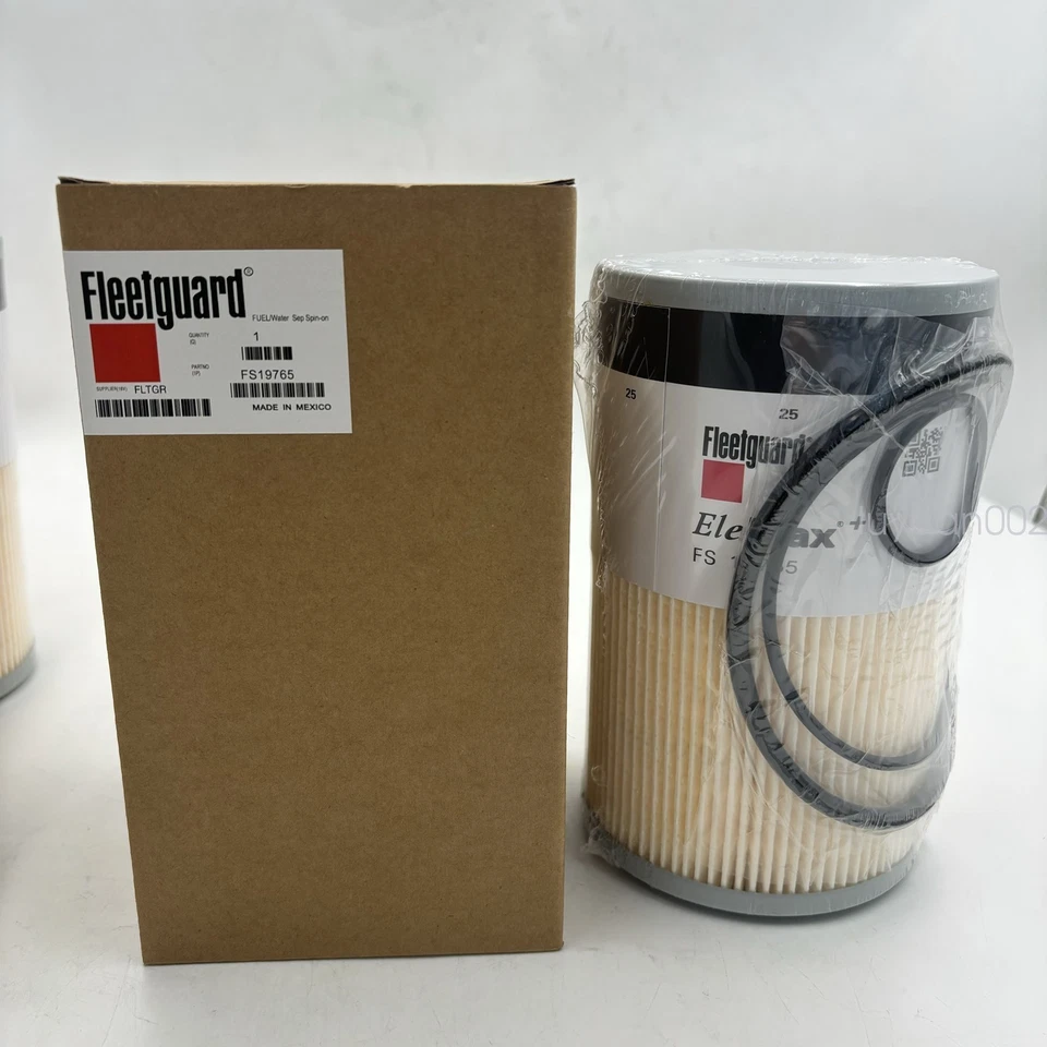 6X NUEVO Separador de Combustible/Agua Fleetguard FS19765 Cummins Genuino Envío Gratis Foto 3 de 4