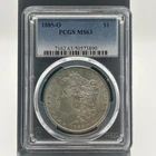1885-O Morgan Silver Dollar $1 - PCGS MS63 - Cert #5057389