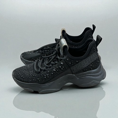 Steve Madden Women’s Athletic Shoes Size 7.5 – Black Stylish Sneakers, Pre-owned