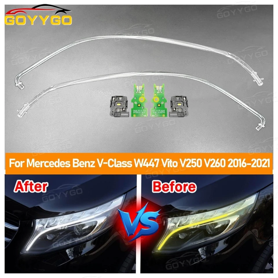 Auto DRL Führungsplatte Rohr Chip Board für Benz V-Klasse W447 Vito V250 2016-21 - Bild 1 von 4