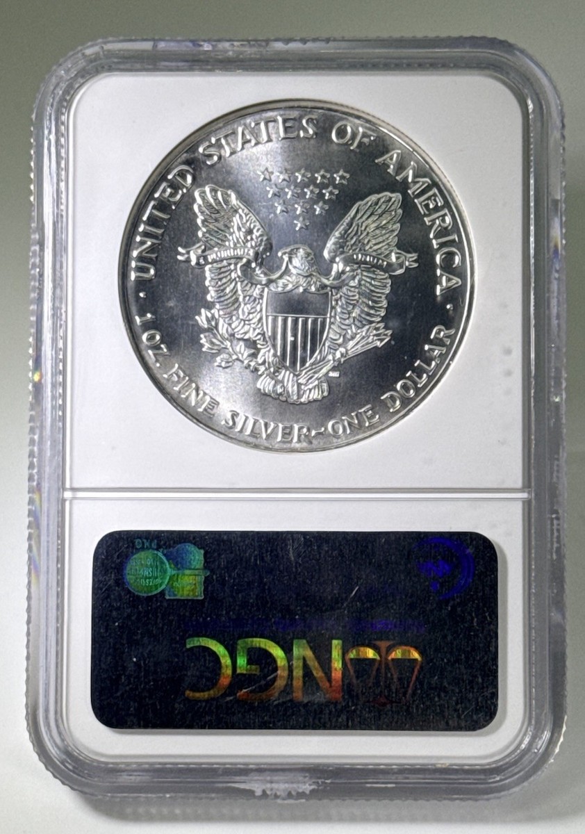 1990 American Silver Eagle - NGC MS69 Brown Label | eBay