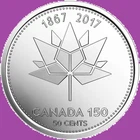 2017 Canada 50 Cents — photo from another recent sale
