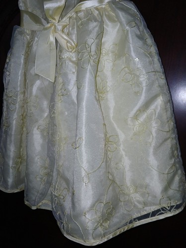 Youngland ~ Girls Size 6 Fancy Church Dress In Yellow ❤️ - Picture 7 of 12