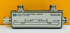 HP Agilent 776D 940 to 1900 MHz, 20 dB, 1.15 SWR, Dual Directional Coupler. New!