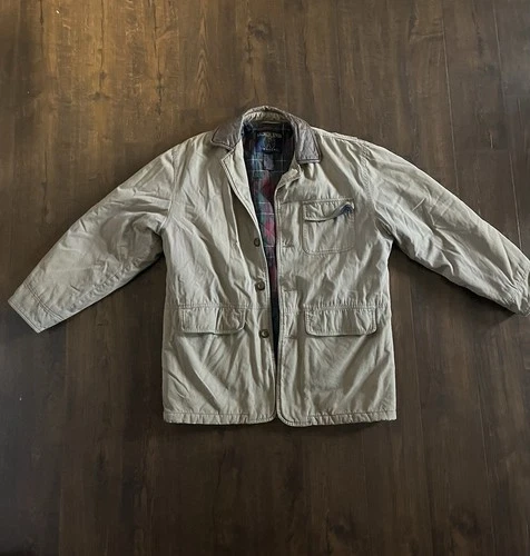 Vintage Salmon River Traders Medium (Men’s?) Chore Coat In Great Condition - product listing photo
