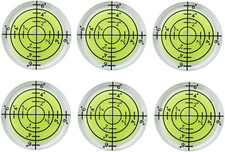 6Pcs Circular Bubble Spirit Levels 32X7Mm Degree Mark round Level Bubble Levelin