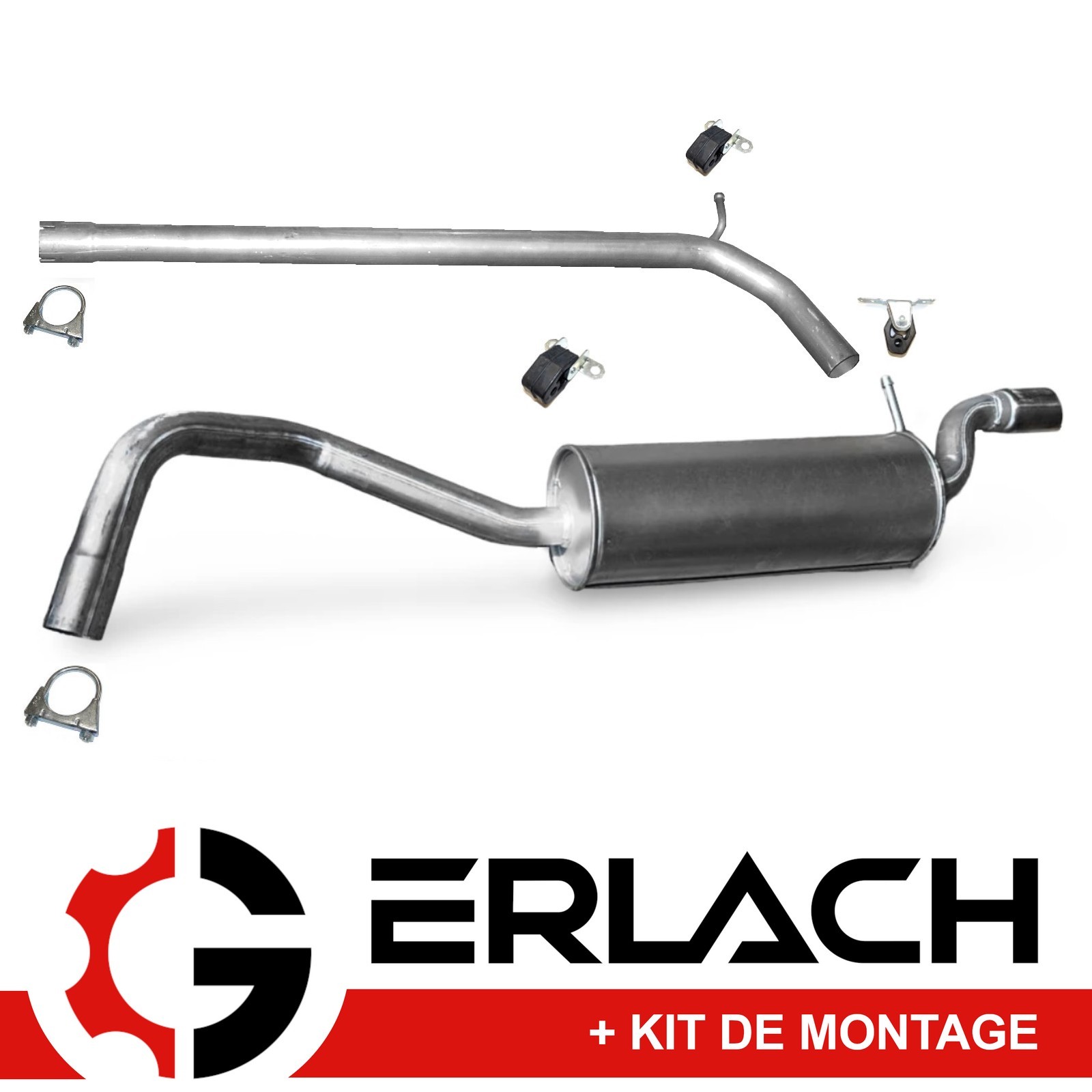 Silencieux échappement Audi A1 Vw Polo V 1.6 TDI pot de rechange arrière 9801