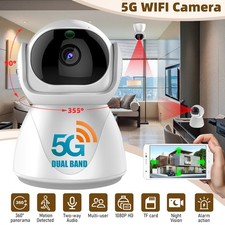 1080P 5G WiFi IP Security Camera Smart Night Vision Indoor Baby Pet Monitor Cam