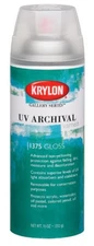 Krylon K01375000 Gallery Series UV Archival Varnish Aerosol Spray, Gloss, 11 Oun
