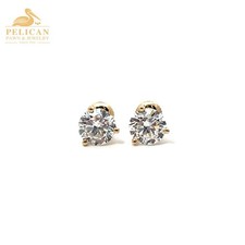 Lab-Grown Diamond Stud Earrings 1.64 CTW 14K Yellow Gold PPJ054207 