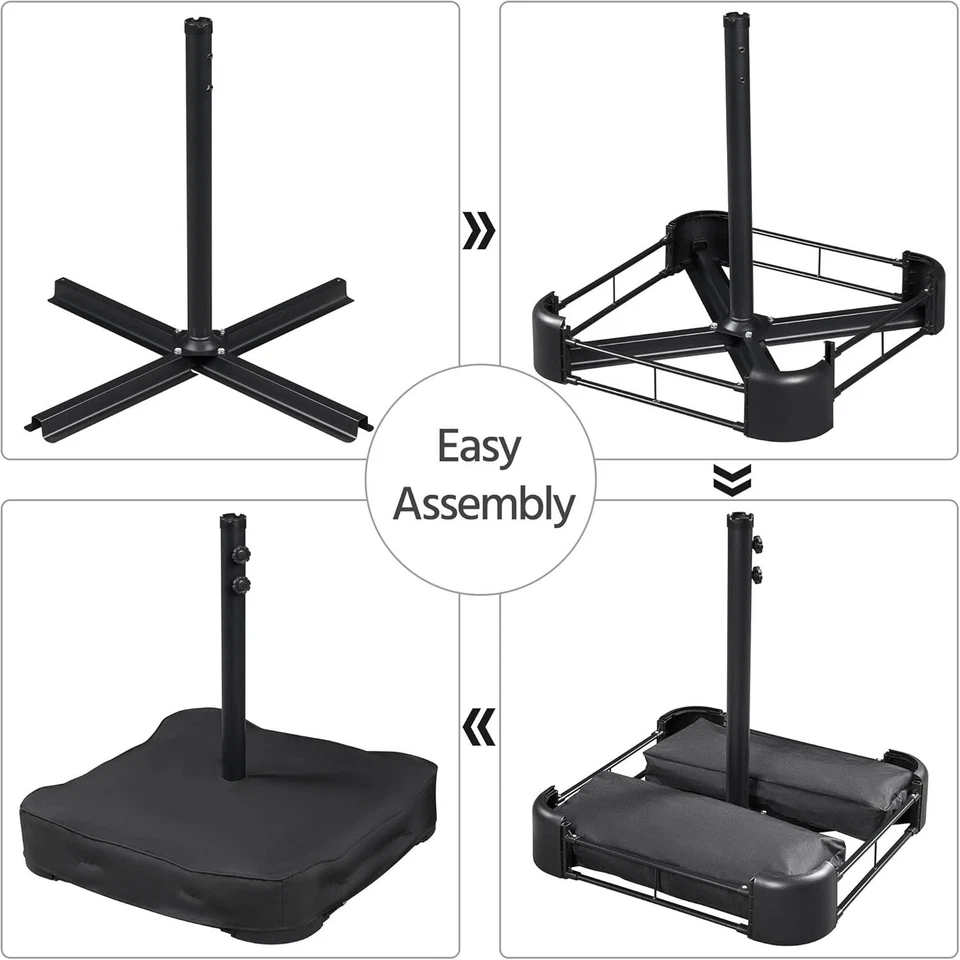 Yaheetech 15 ft Triple-size Patio Umbrella w/Base Included - Market Extra-Large - Image 3 of 4