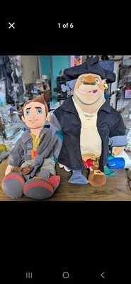 DISNEY MOVIE TREASURE PLANET JIM HAWKINS JOHN SILVER 18  PLUSH   WITH TAGS!!!  