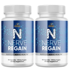 Nerve Regain- Brain Support- 2 Bottles- 120 Capsules