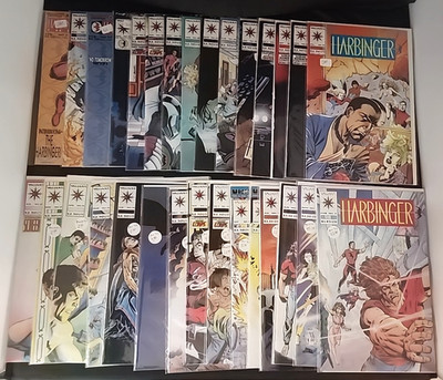 Harbinger (1992) Valiant Comic Lot of 30 Different + Files #1-2 w Coupons
