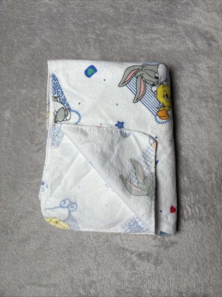 Manta de colección Baby Looney Tunes Sleepy Sleeping Bugs Piolín Corazón Estrella 26"x35" Foto 2 de 4