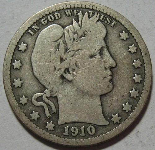 1910-D Barber Quarter — photo from another recent sale