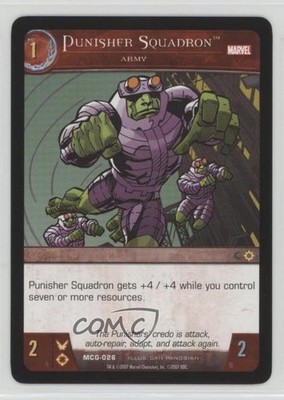 2007 VS System Marvel Coming of Galactus Box Set Punisher Squadron #MCG-026