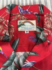 Paradise Found Men’s Red Hawaiian Shirt Size M Magnum PI