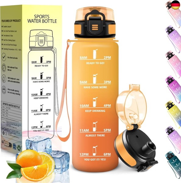 Trinkflasche Kinder, 500ML, Trinkflasche KohlensäUre Geeignet, Wasserflasche,-image
