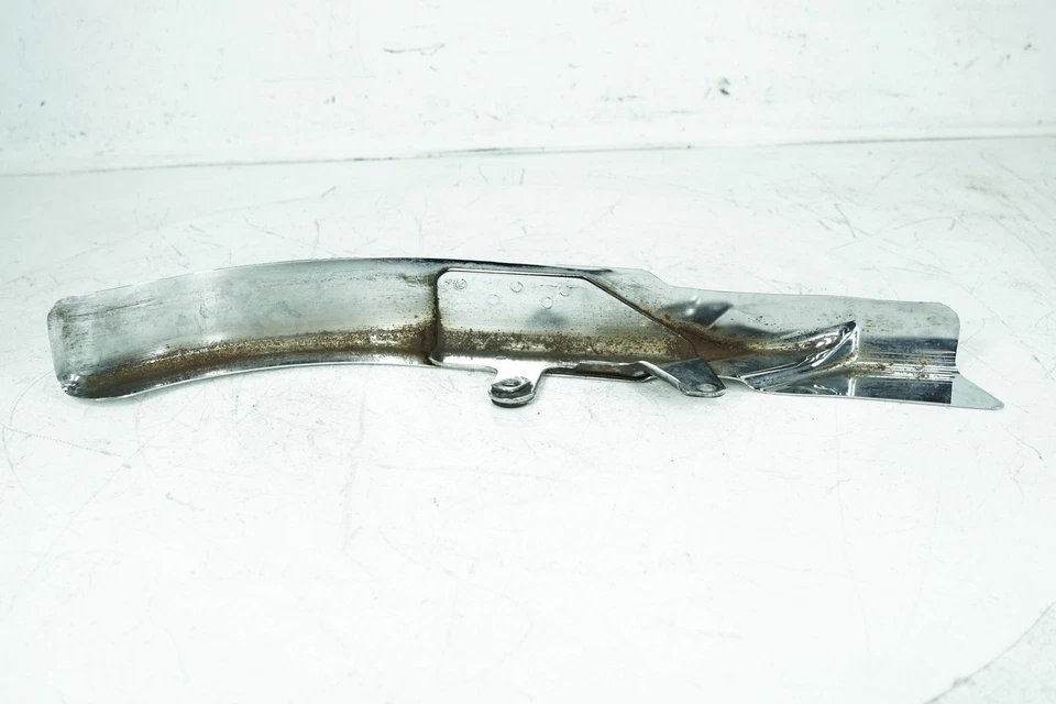 2002 Harley Softail FLSTFI Fat Boy OEM Drive Belt Guard Cover Shield Chrome - Image 2 of 4