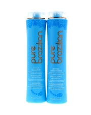 PURE BRAZILIAN Anti Frizz Shampoo & Conditioner 13.5 oz