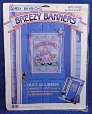 Daisy Kingdom Easter Angel Breezy Banner No Sew Wall Hanging Cotton Fabric Panel