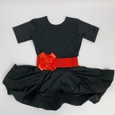 A-Line Short Latin Dress with Ruffles Sz 4/5