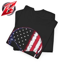 American Flag Skull Shirt – Patriotic-Style USA Tee – Grunge Skull - Brand New