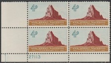 Scott# 1191 - 1962 Commemoratives - 4 cents New Mexico Statehood Plate Block