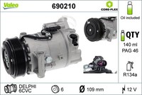 Valeo 690210 Kompressor, Klimaanlage For Opel Vauxhall