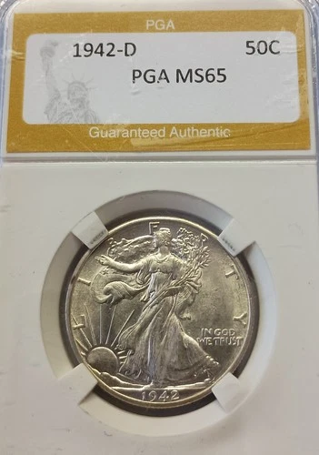 1942-D BU Walking Liberty Half Dollar