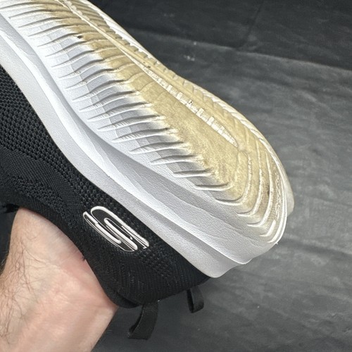 Skechers Black Running Shoes Sneakers Women’s 10 stretch knit padded 550 - Picture 17 of 20