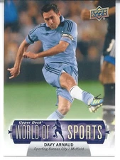 2011 Upper Deck World Of Sports DAVY ARNAUD Kansas City MLS Impact D.C. United