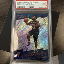 2017 Panini Revolution Donovan Mitchell Rookie Card #125 PSA 9 Mint. rookie card picture