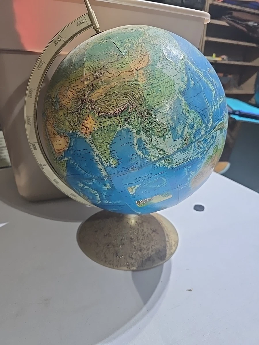 Rand McNally & Co 老式原版古董世界地球仪、天体地球仪| eBay