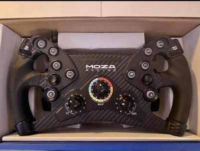 MOZA Racing KS Steering Wheel RGB Quick Release Paddle Shifters Dual Clutch PC