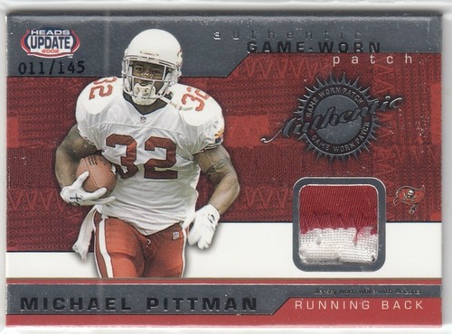 2002 Michael Pittman Pacific Heads Update 2 COLOR PATCH /145 - #50 Cardinals