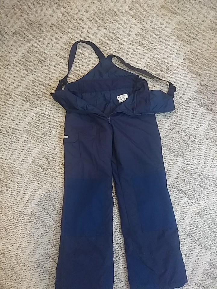Columbia blue Ski Snow BIB Pants Boys Girl youth Kids 18/20 XL (34x31