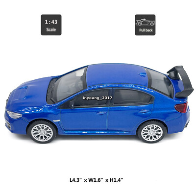 1/43 2020 Subaru WRX STI Model Car Diecast Toy Cars Boys Toys Kids
