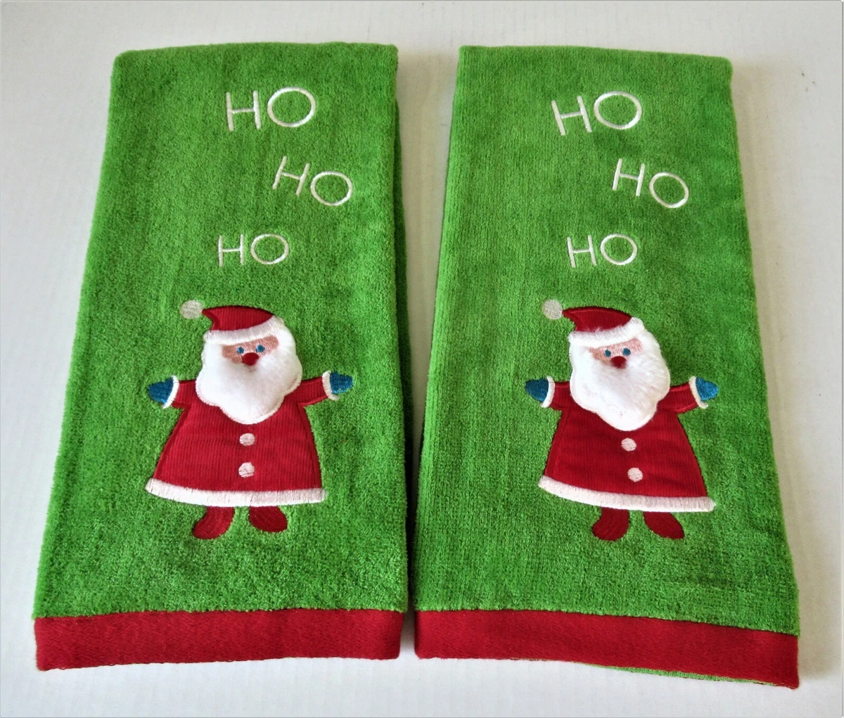 Green decorative towels outlet
