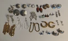 Vintage Costume Jewelry Pierced Earring Lot of 20 Wearable & Complete #2