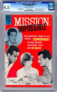 Mission Impossible 1 Cgc 4 5 Classic 1960 S Tv Spy Series Cast Photo Cover 1967 Ebay