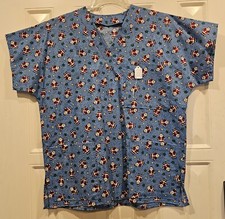 Christmas Small Santas Scrub Top Small Butterick B4946 Homemade NEW 
