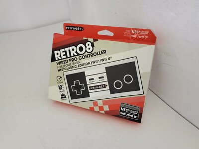 NEW Retro-Bit NES Classic Retro 8 Pro Wired Controller for NES Classic Mini