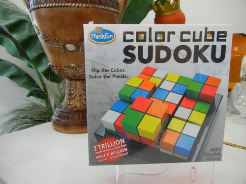 THINKFUN COLOR CUBE SUDOKU FLIP CUBES MAZE CONCENTRATION PUZZLE GAME SEALED BOX - Picture 4 of 6