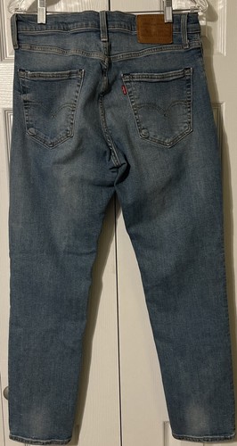 Pantalones de mezclilla Levi’s 511 Premium Big E lavado claro calce ajustado tiro medio azules talla 33x30 - Imagen 11 de 11