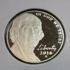 2016 Jefferson Nickel  S - Proof - BU - Uncirculated